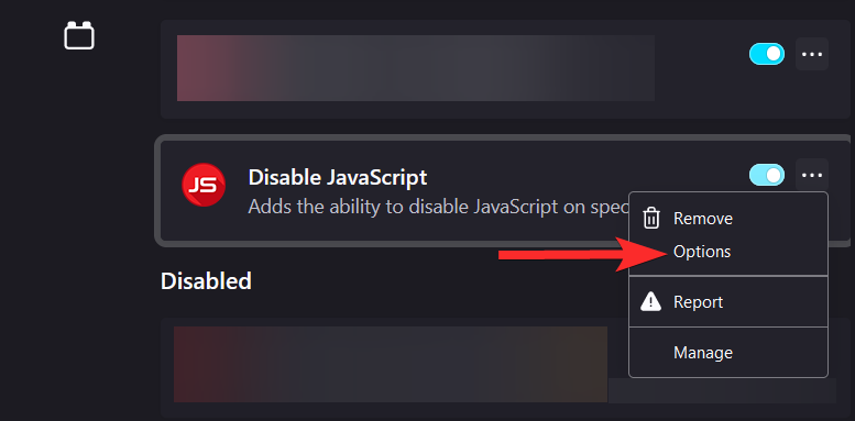 firefox disable javascript
