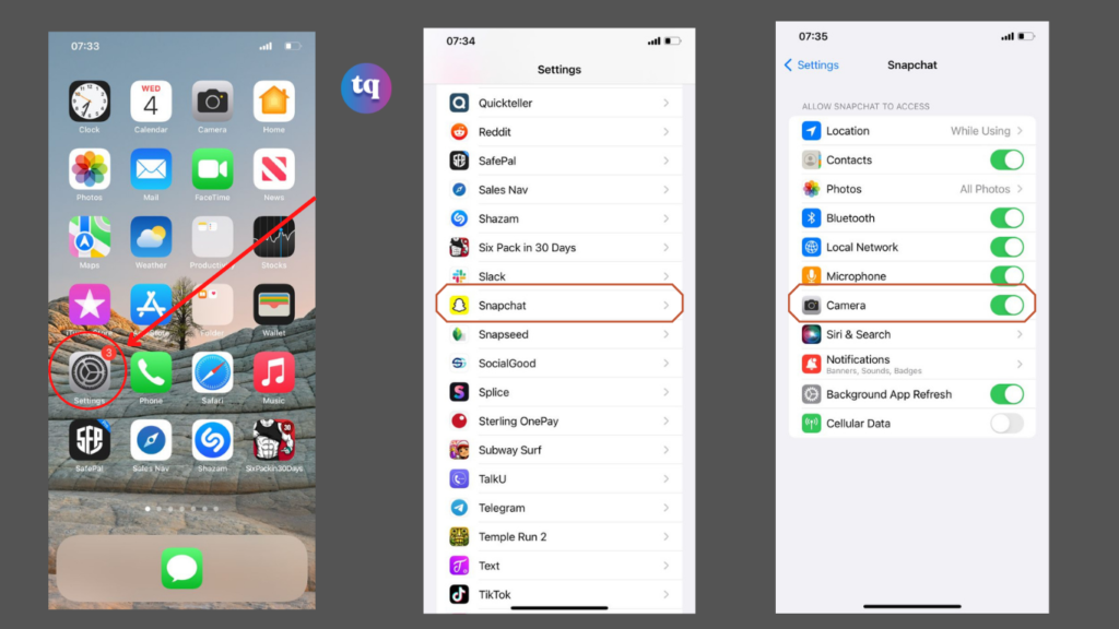 How to Allow Camera Access in Snapchat For iOS