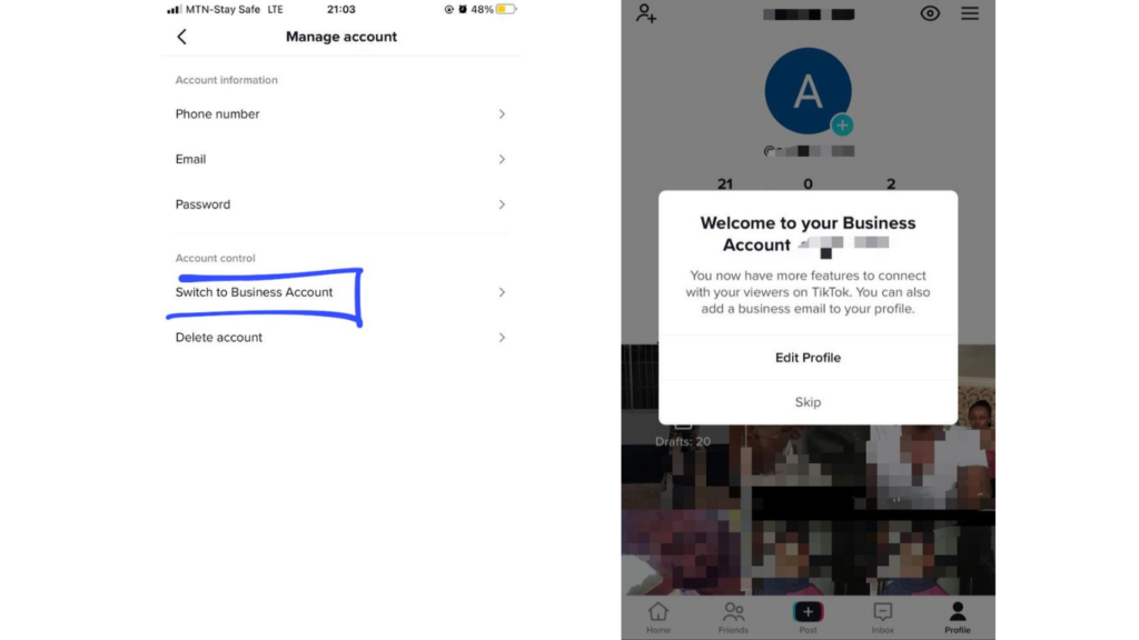 Add Website Link to your Tiktok Bio