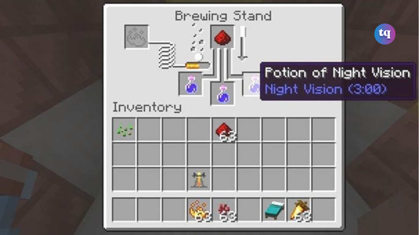 Night vision potion Minecraft