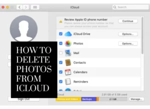How to delete photos from iCloud