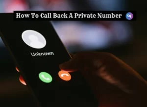 how to call back a private number