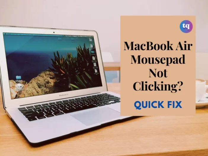 macbook air mousepad not clicking