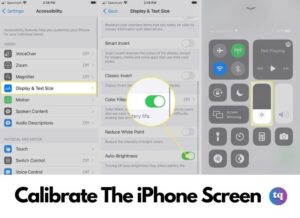 calibrate iphone screen