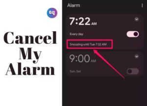cancel my alarm