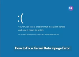 kernel data inpage error