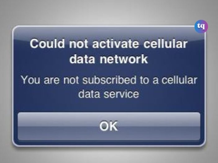 could not activate cellular data network