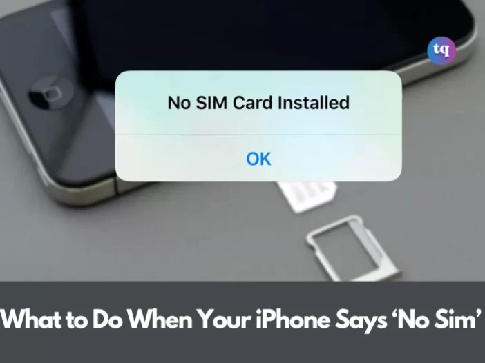 no sim card installed
