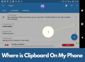 where is clipboard on my phone