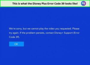 disney plus error code 39