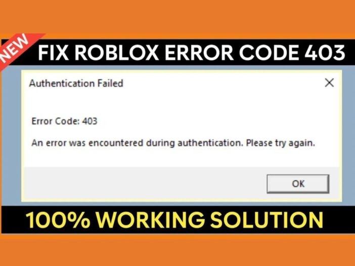 Roblox error code 403