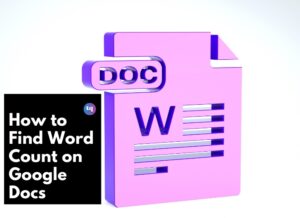 how to find word count on google docs