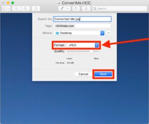 How to Convert HEIC to JPG on a Mac