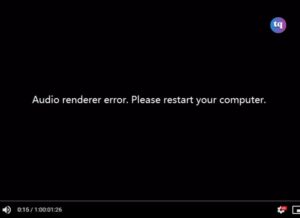 audio renderer error
