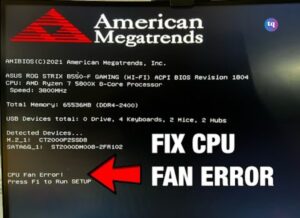CPU fan error