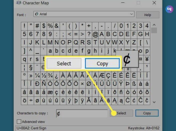 cent sign
