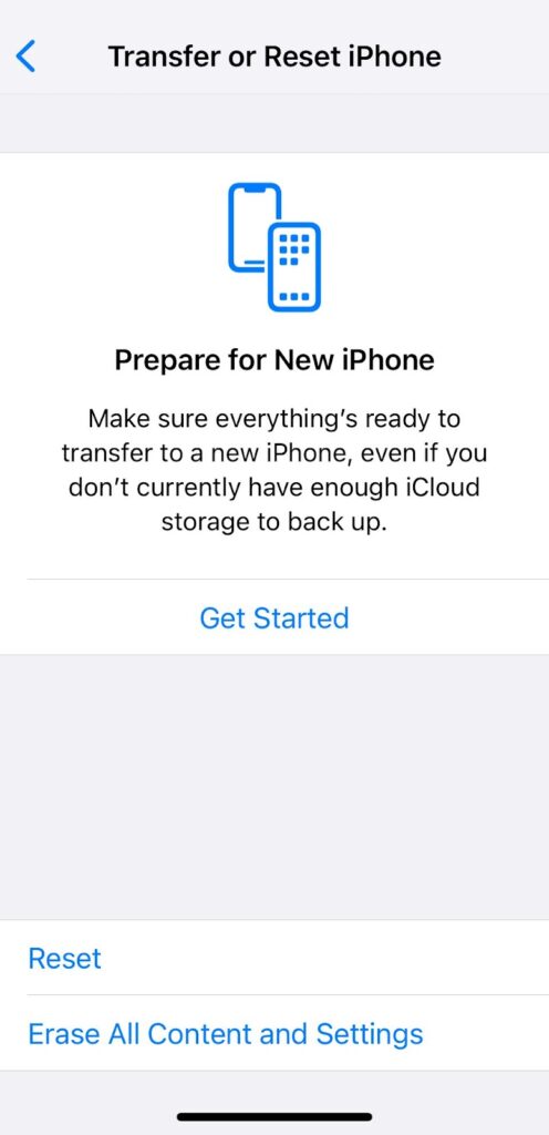 iphone general settings to resolve imessage error